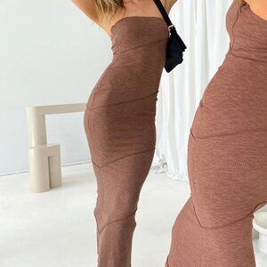 Princess Polly Oscar Brown Dress. Size 4.